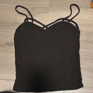 Brandy Melville Black Strappy Top